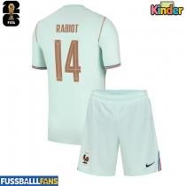 Frankreich Adrien Rabiot #14 Auswärts Trikotsatz Kinder WM 2026 Kurzarm (+ Kurze Hosen)